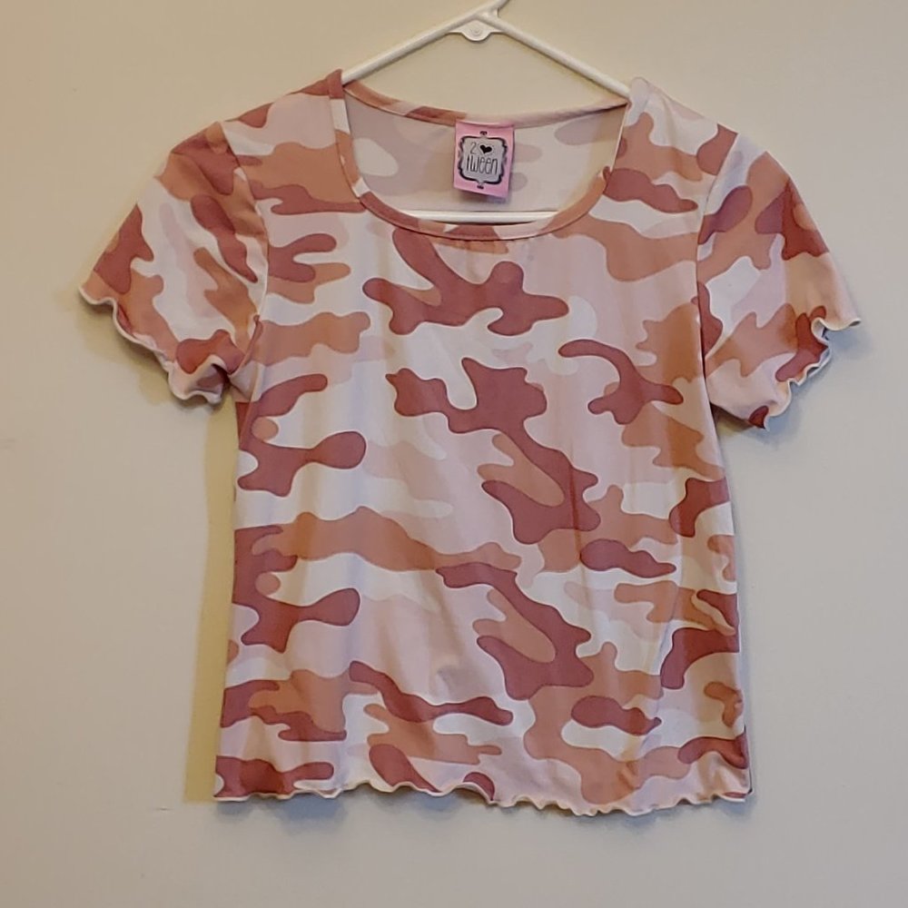 2 tween, pink camouflage (M)